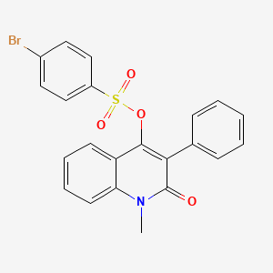 (1-Methyl-2-oxo-3-phenylquinolin-4-yl) 4-bromobenzenesulfonate
