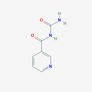 molecular formula C7H7N3O2 B1655184 n-(Pyridin-3-ylcarbonyl)urea CAS No. 3298-38-2