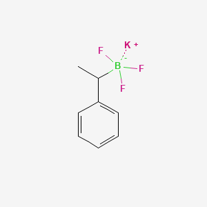 molecular formula C8H9BF3K B1655185 Potassium trifluoro(1-phenylethyl)boranuide CAS No. 329976-80-9