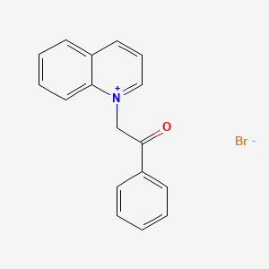 molecular formula C17H14BrNO B1655187 Quinolinium, 1-(2-oxo-2-phenylethyl)-, bromide CAS No. 33014-32-3