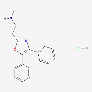 4,5-Diphenyl-2-(2-(methylamino)ethyl)oxazole monohydrochloride