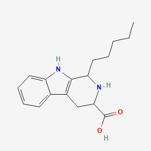 molecular formula C17H22N2O2 B1655207 1-pentyl-2,3,4,9-tetrahydro-1H-beta-carboline-3-carboxylic acid CAS No. 33171-06-1