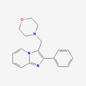 Imidazo(1,2-a)pyridine, 3-(morpholinomethyl)-2-phenyl-