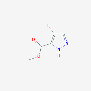molecular formula C5H5IN2O2 B165522 4-碘-1H-吡唑-3-甲酸甲酯 CAS No. 136944-79-1