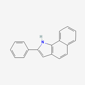 molecular formula C18H13N B1655244 2-phenyl-1H-benzo[g]indole CAS No. 33555-17-8
