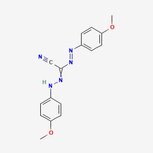 molecular formula C16H15N5O2 B1655245 Acetonitrile, [(4-methoxyphenyl)azo][(4-methoxyphenyl)hydrazono]- CAS No. 33556-21-7