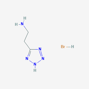 molecular formula C3H8BrN5 B1655266 [2-(1H-Tetrazol-5-yl)ethyl]amine hydrobromide CAS No. 33841-59-7