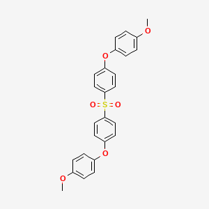 molecular formula C26H22O6S B1655276 Benzene, 1,1'-sulfonylbis[4-(4-methoxyphenoxy)- CAS No. 34018-55-8