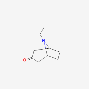 molecular formula C9H15NO B1655288 8-乙基-8-氮杂双环[3.2.1]辛烷-3-酮 CAS No. 3423-30-1