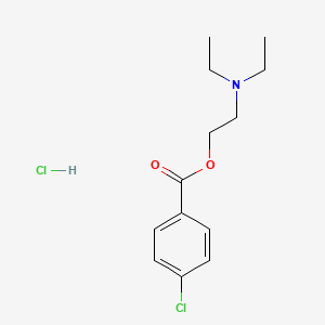 molecular formula C13H19Cl2NO2 B1655295 Benzoic acid, 2-(diethylamino)ethyl ester hydrochloride CAS No. 34320-74-6