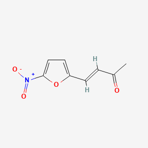 molecular formula C8H7NO4 B1655305 4-(5-Nitro-2-furyl)-3-butene-2-one CAS No. 3455-61-6