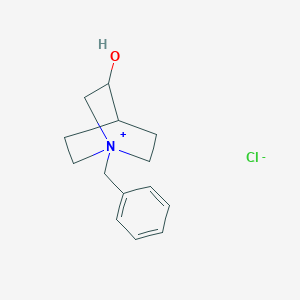 molecular formula C14H20ClNO B1655309 1-Benzyl-1-azoniabicyclo[2.2.2]octan-3-ol;chloride CAS No. 34583-36-3