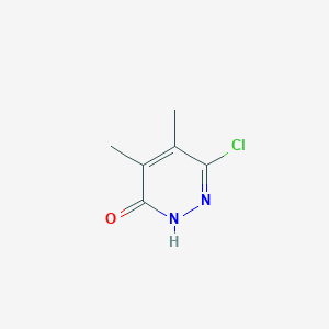molecular formula C6H7ClN2O B1655310 6-chloro-4,5-dimethyl-2H-pyridazin-3-one CAS No. 34584-72-0