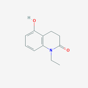 molecular formula C11H13NO2 B1655311 1-Ethyl-5-hydroxy-3,4-dihydroquinolin-2(1H)-one CAS No. 34591-84-9