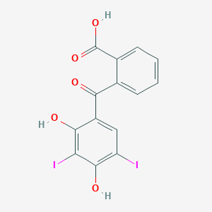 molecular formula C14H8I2O5 B1655331 2-(2,4-Dihydroxy-3,5-diiodobenzoyl)benzoic acid CAS No. 3480-21-5