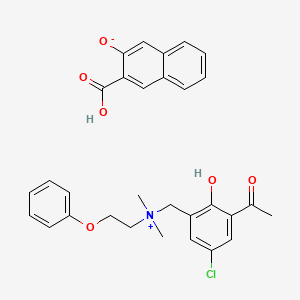molecular formula C30H30ClNO6 B1655342 Diphezyl CAS No. 34987-38-7
