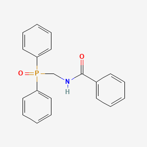 molecular formula C20H18NO2P B1655343 Benzamide, N-[(diphenylphosphinyl)methyl]- CAS No. 35003-98-6