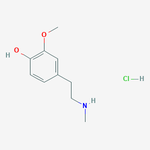 2-Methoxy-4-[2-(methylamino)ethyl]phenol;hydrochloride