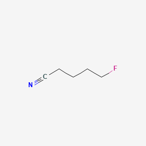 molecular formula C5H8FN B1655364 Valeronitrile, 5-fluoro- CAS No. 353-13-9