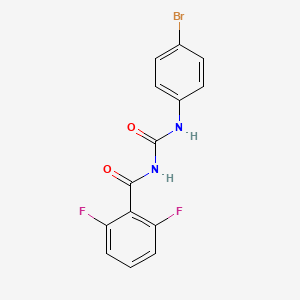 Benzamide, N-(((4-bromophenyl)amino)carbonyl)-2,6-difluoro-