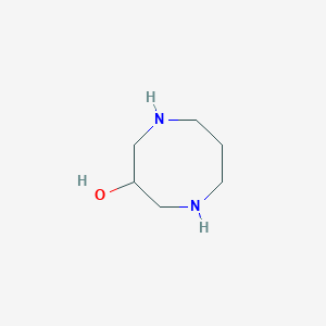 molecular formula C6H14N2O B1655388 1,5-Diazocan-3-ol CAS No. 355144-29-5