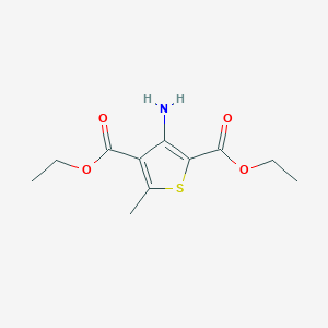 molecular formula C11H15NO4S B1655403 Diethyl 3-amino-5-methylthiophene-2,4-dicarboxylate CAS No. 35728-99-5