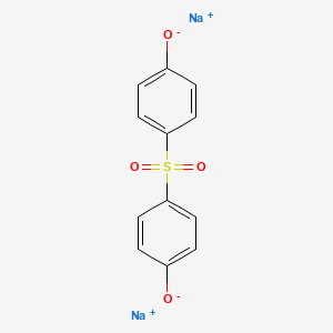 molecular formula C12H8Na2O4S B1655412 Phenol, 4,4'-sulfonylbis-, disodium salt CAS No. 3594-55-6