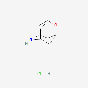 molecular formula C8H14ClNO B1655416 2-Oxa-6-azaadamantane hydrochloride CAS No. 35986-03-9
