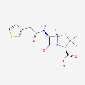 molecular formula C14H16N2O4S2 B1655418 Decarboxyticarcillin CAS No. 36041-93-7