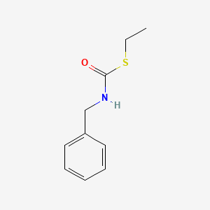 molecular formula C10H13NOS B1655419 Carbamothioic acid, (phenylmethyl)-, S-ethyl ester CAS No. 36069-85-9