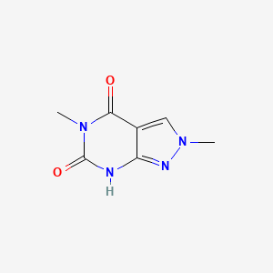 molecular formula C7H8N4O2 B1655421 CN1N=C2NC(N(C(C2=C1)=O)C)=O CAS No. 36075-49-7