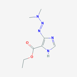 molecular formula C8H13N5O2 B1655428 5(33Dime-1-triazeno)imdazl-4-cooet CAS No. 36137-88-9