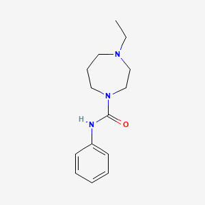 4-ethyl-N-phenyl-1,4-diazepane-1-carboxamide