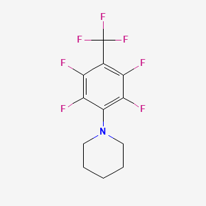 molecular formula C12H10F7N B1655433 1-[2,3,5,6-Tetrafluoro-4-(trifluoromethyl)phenyl]piperidine CAS No. 36256-87-8