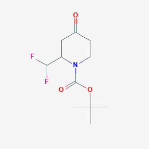 Tert-butyl 2-(difluoromethyl)-4-oxopiperidine-1-carboxylate