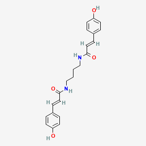 molecular formula C22H24N2O4 B1655442 Bis-coumaramidobutane CAS No. 364048-94-2
