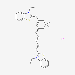 Benzothiazolium, 3-ethyl-2-[5-[3-[(3-ethyl-2(3H)-benzothiazolylidene)methyl]-5,5-dimethyl-2-cyclohexen-1-ylidene]-1,3-pentadien-1-yl]-, iodide (1:1)