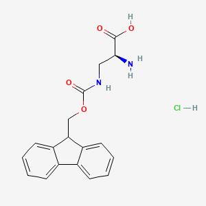 molecular formula C18H19ClN2O4 B1655452 3-(Fmoc-amino)-L-alanine HCl CAS No. 366009-04-3