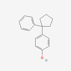 molecular formula C17H18O B1655457 4-(1-Phenylcyclopentyl)phenol CAS No. 36744-76-0