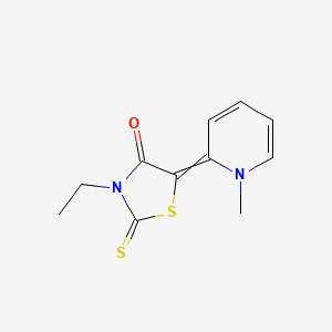 molecular formula C11H12N2OS2 B1655459 3-ethyl-5-(1-methyl-2(1H)-pyridinylidene)-2-thioxo-1,3-thiazolidin-4-one CAS No. 36772-64-2