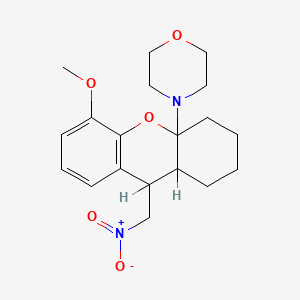 molecular formula C19H26N2O5 B1655463 4-[5-Methoxy-9-(nitromethyl)-1,2,3,4,9,9a-hexahydroxanthen-4a-yl]morpholine CAS No. 36848-01-8