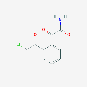 2-[2-(2-Chloropropanoyl)phenyl]-2-oxoacetamide