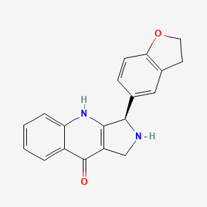 (R)-1,2,3,4-Tetrahydro-3-(2,3-dihydrobenzofuran-5-yl)-9H-pyrrolo-[3,4-b]quinolin-9-one