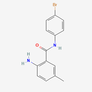 molecular formula C14H13BrN2O B1655500 2-amino-N-(4-bromophenyl)-5-methylbenzamide CAS No. 37508-83-1