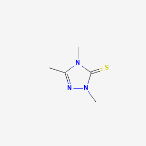 molecular formula C5H9N3S B1655502 2,4,5-Trimethyl-1,2,4-triazole-3-thione CAS No. 37526-42-4