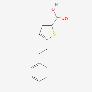 molecular formula C13H12O2S B1655504 5-(2-Phenylethyl)thiophene-2-carboxylic acid CAS No. 375854-61-8