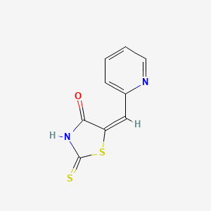 molecular formula C9H6N2OS2 B1655508 Rhodanine, 5-(2-pyridylmethylene)- CAS No. 3762-01-4