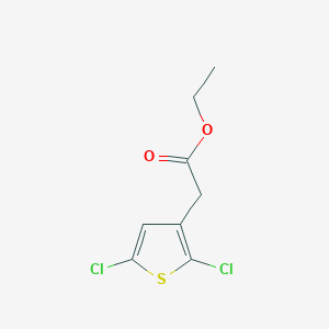 molecular formula C8H8Cl2O2S B1655521 Ethyl 2-(2,5-dichlorothiophen-3-yl)acetate CAS No. 37784-66-0