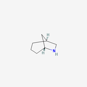 molecular formula C7H13N B1655531 (1S,5R)-6-Azabicyclo[3.2.1]octane CAS No. 380228-02-4