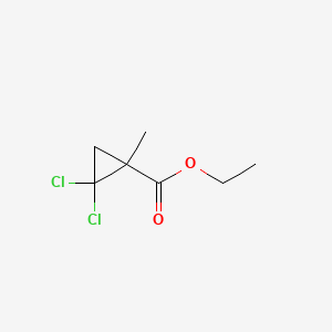 molecular formula C7H10Cl2O2 B1655566 Ethyl 2,2-dichloro-1-methylcyclopropane-1-carboxylate CAS No. 38433-15-7